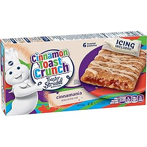 Pillsbury Toaster Strudel, Cinnamon Toast Crunch, 6 Frozen Pastries, 11.7 oz