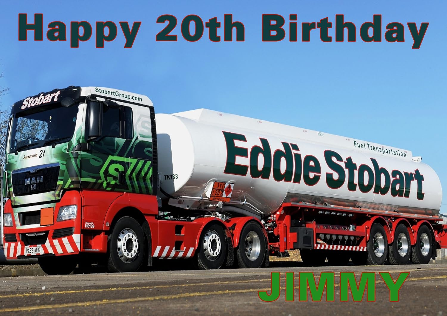 personalised eddie stobart truck
