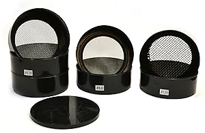 Eisco Labs 6 Piece Plastic Sieve/Strainer - Stainless Steel Mesh