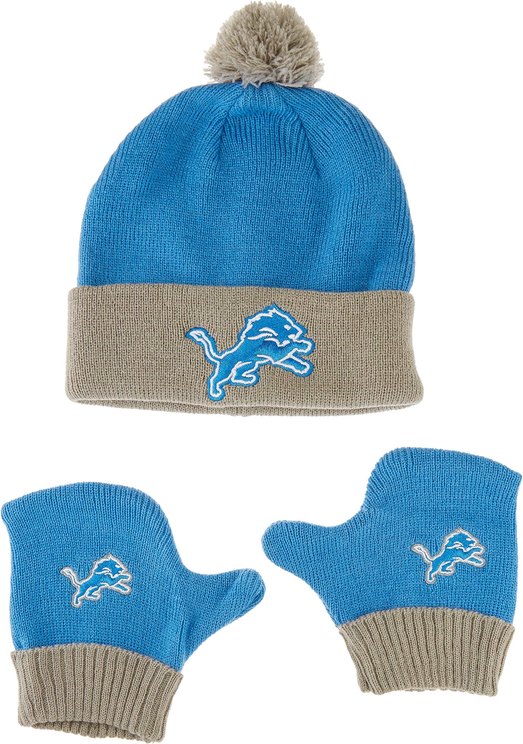 NFL Infant OTS Pow Pow Knit Cap & Mittens Set