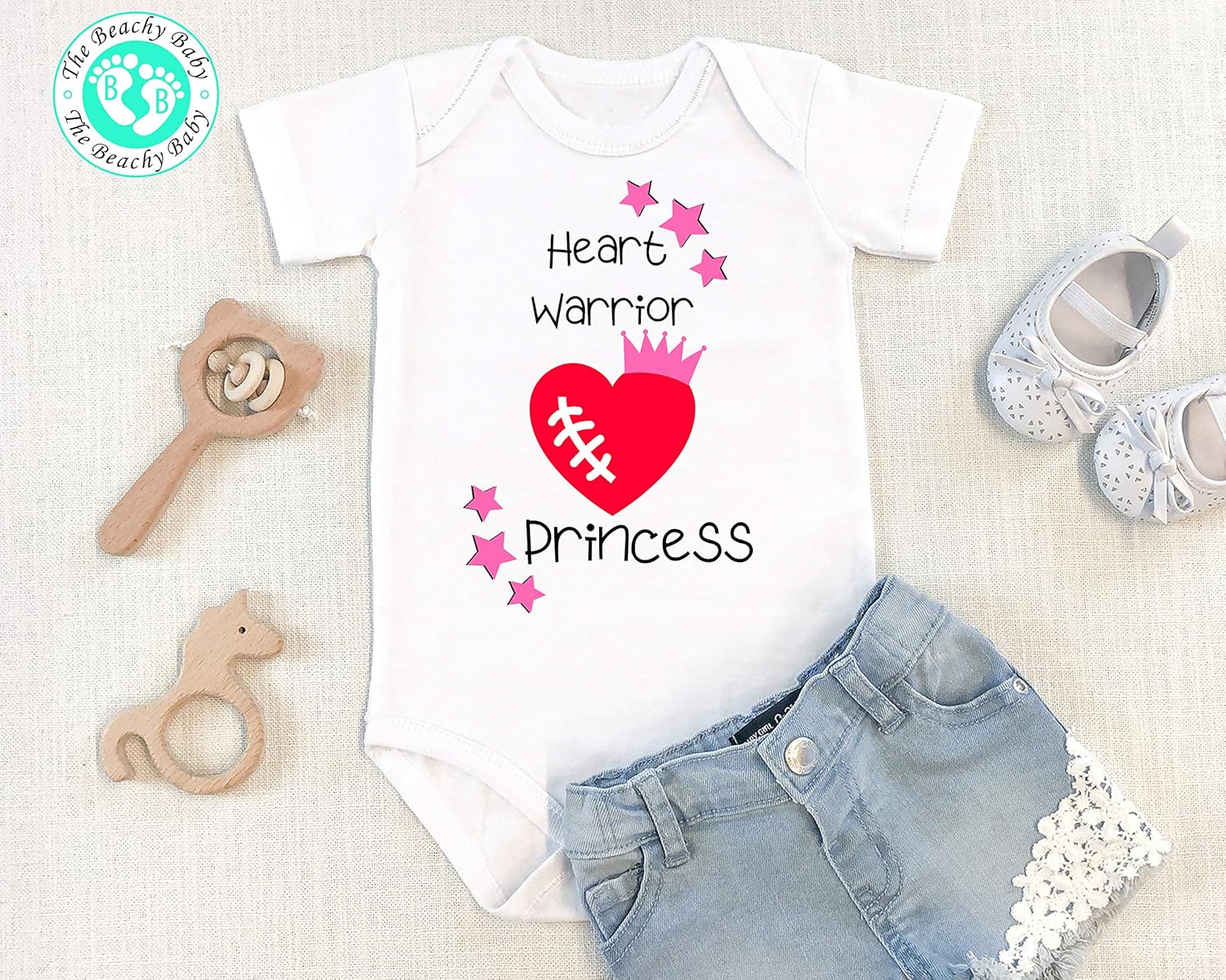 heart onesie baby