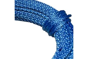 Samson Premium Amsteel Blue Rope 1/8" Multiple Colors, Multiple Lengths, Strong Dyneema Fiber 2,300lb tensile Strength, Torqu