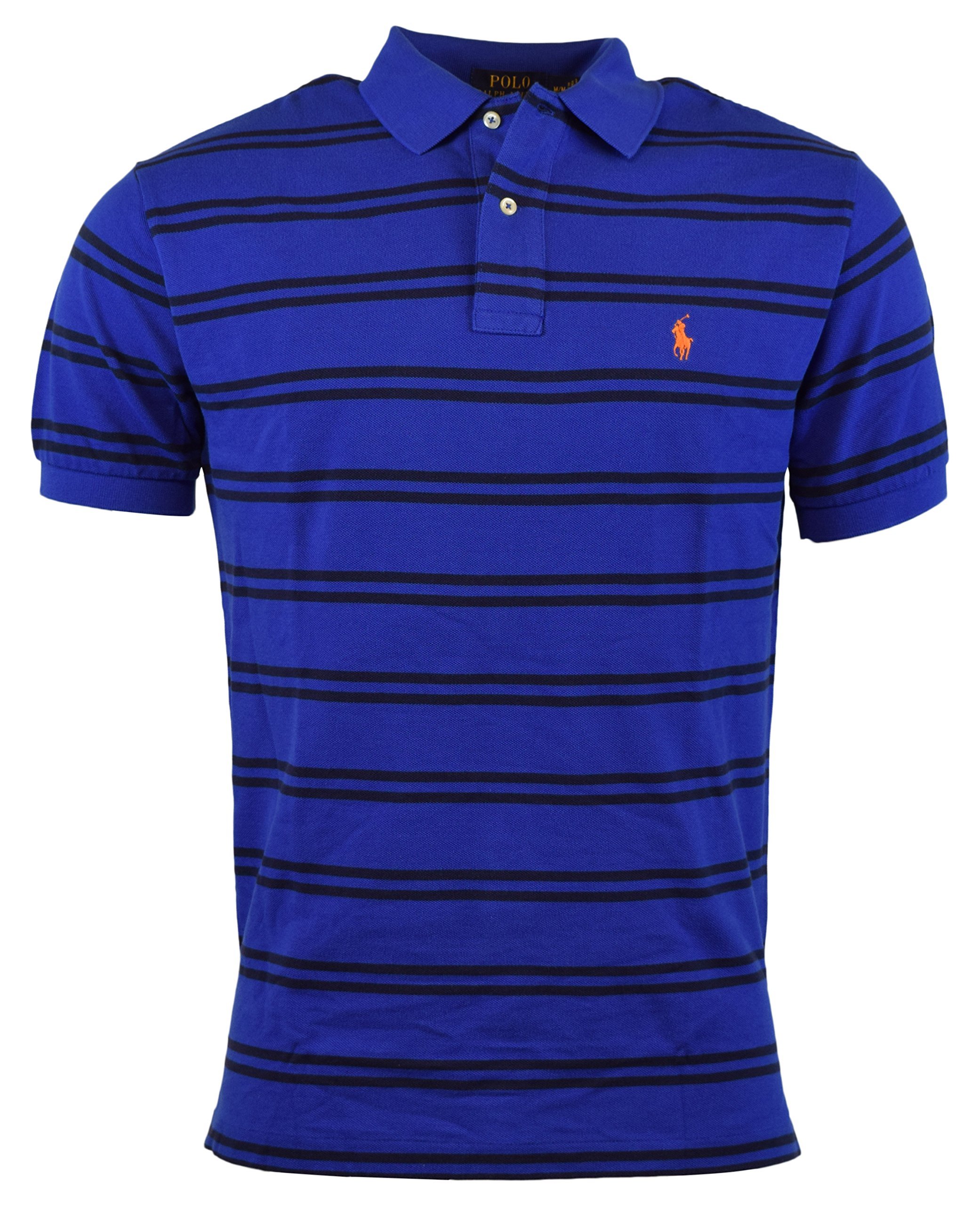 Polo Ralph Lauren Mens Classic Fit Pony Logo Striped Polo Shirt (X-Small)