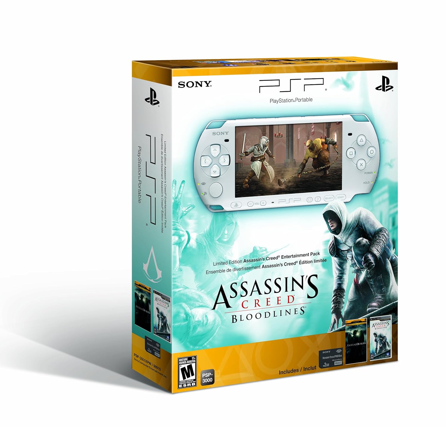 Amazon Com Psp 3000 Limited Edition Assassin S Creed Bloodlines Entertainment Pack White Video Games