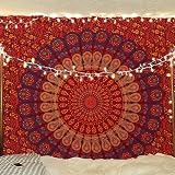 Bless International Handmade Indian Hippie Bohemian Psychedelic Tapestry 54x60