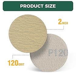 S SATC 2 Inch Sanding Discs Hook and Loop 50PCS