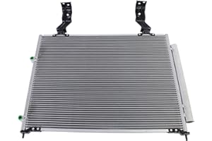 Kool-Vue AC Condenser Compatible with 2003-2008 Honda Pilot, Fits 2001-2006 Acura MDX, With Receiver Drier Aluminum Core