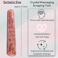 Amazing Gemstone Strawberry Quartz Crystal Wand