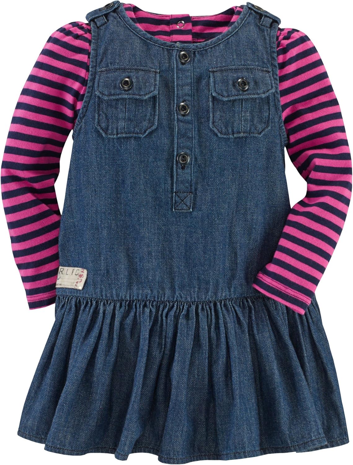 ralph lauren baby girl denim dress