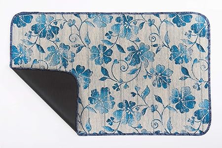 HomeLife - Alfombra de cocina antideslizante lavable [medida] Made in Italy - Alfombra de cocina de algodón lavable en lavadora - Alfombra de pasillo de cocina con decoración floral: Amazon.es: Hogar