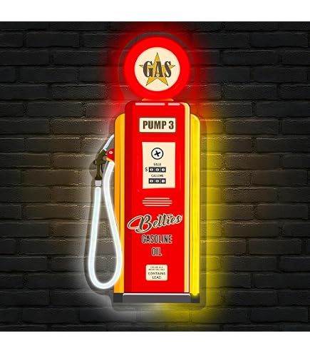 Texaco Oil Gas Station - Reproduction Vintage Advertising Marquee