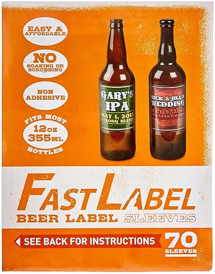 FastFerment FL Bierflaschen-Etiketten, Kunststoff, 340 ml