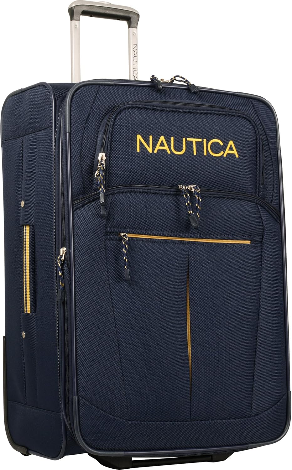 Nautica CarryOn Expandable Spinner Luggage, Navy/Yellow Amazon.ca