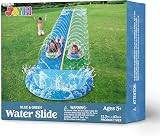 JOYIN 22.5ft Water Slide with Sprinkler 2 Bodyboards Backyard Outdoor Fun Blue view 8