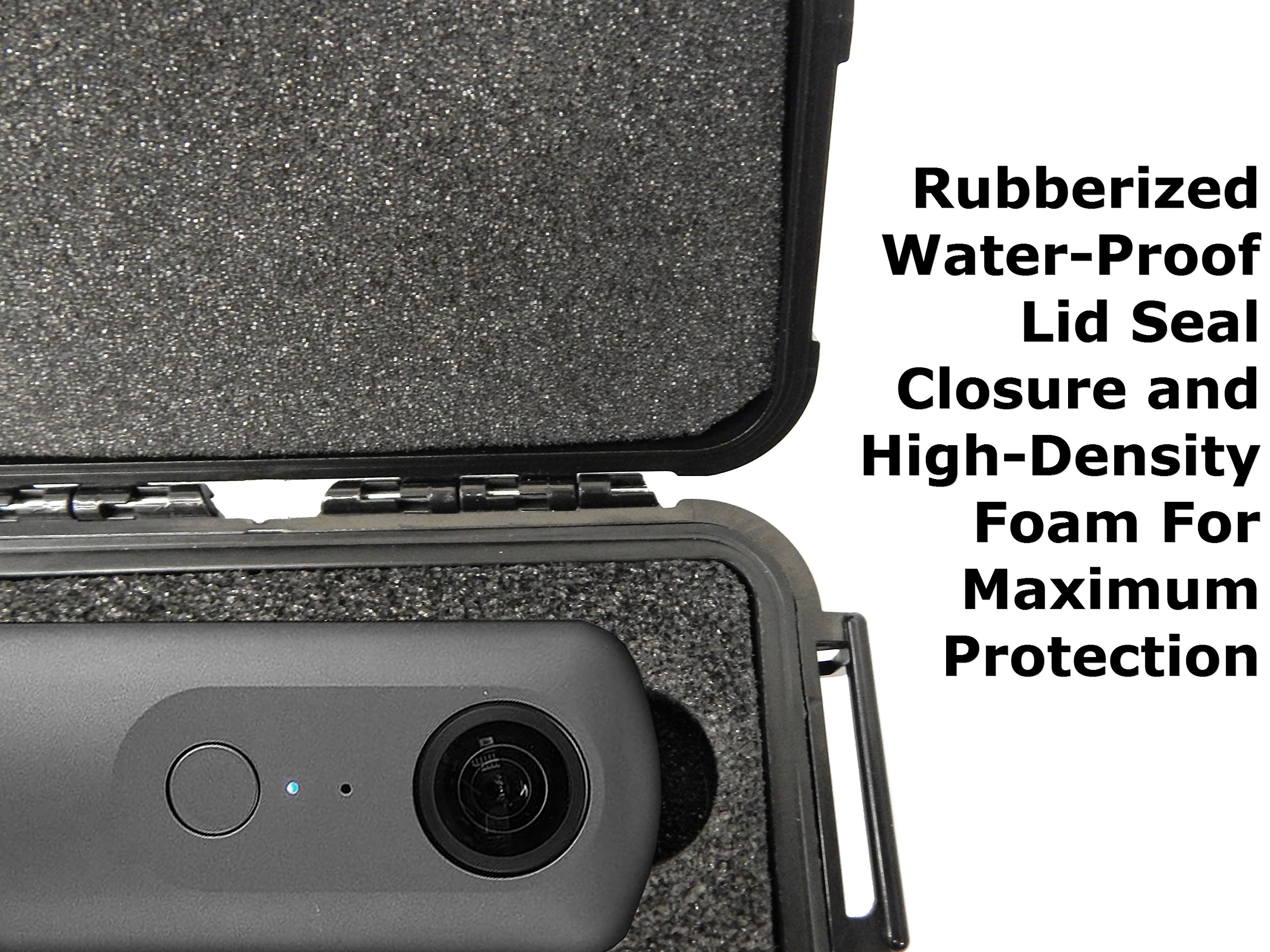 Casematix Waterproof Camera Case Compatible with Ricoh Theta V 360, Theta S and SC 360 Degree Spherical Digital Cameras, Case Only
