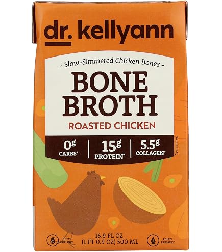 Dr. Kellyann Classic Chicken Bone Broth – 15g Protein – 32 Oz – New Stock