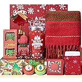 2025 Christmas Gifts for Women, Unique Gift Baskets, w/20 OZ Tumbler and Scarf for Women Mom Wife Grandma Daughter Sister Girlfriend Gift Set Christmas Holiday Gift Box
