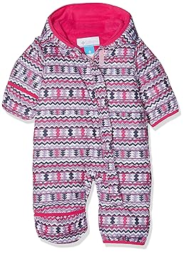 Columbia Schneeanzug für Kinder, Snuggly Bunny Bunting, Polyester, Rot (Red Spark Critters/Dark Mtn), Gr. 0/3, 1516331
