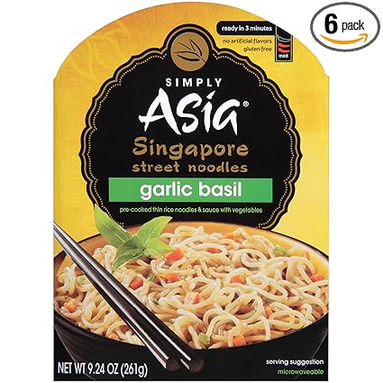 Amazon Com Simply Asia Garlic Basil Singapore Street Noodles
