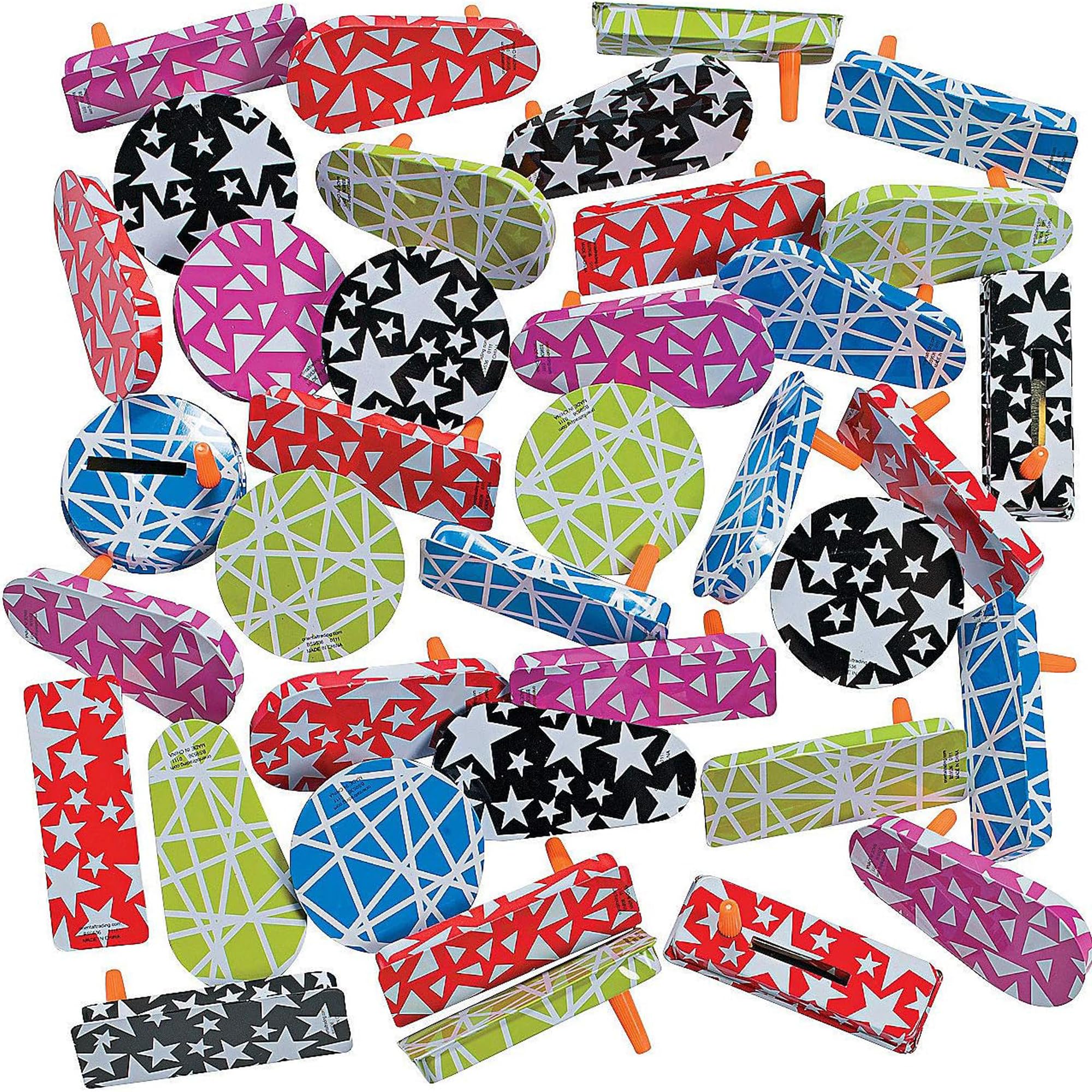 Photo 1 of * 48 PIECES * Fun Express Bulk Metal Noise Makers for Sporting Events - 50 Pack Hand Clappers & Clackers for Football Games, Pep Rally Supplies | Loud Stadium Noisemakers for Party Favors & Celebrations