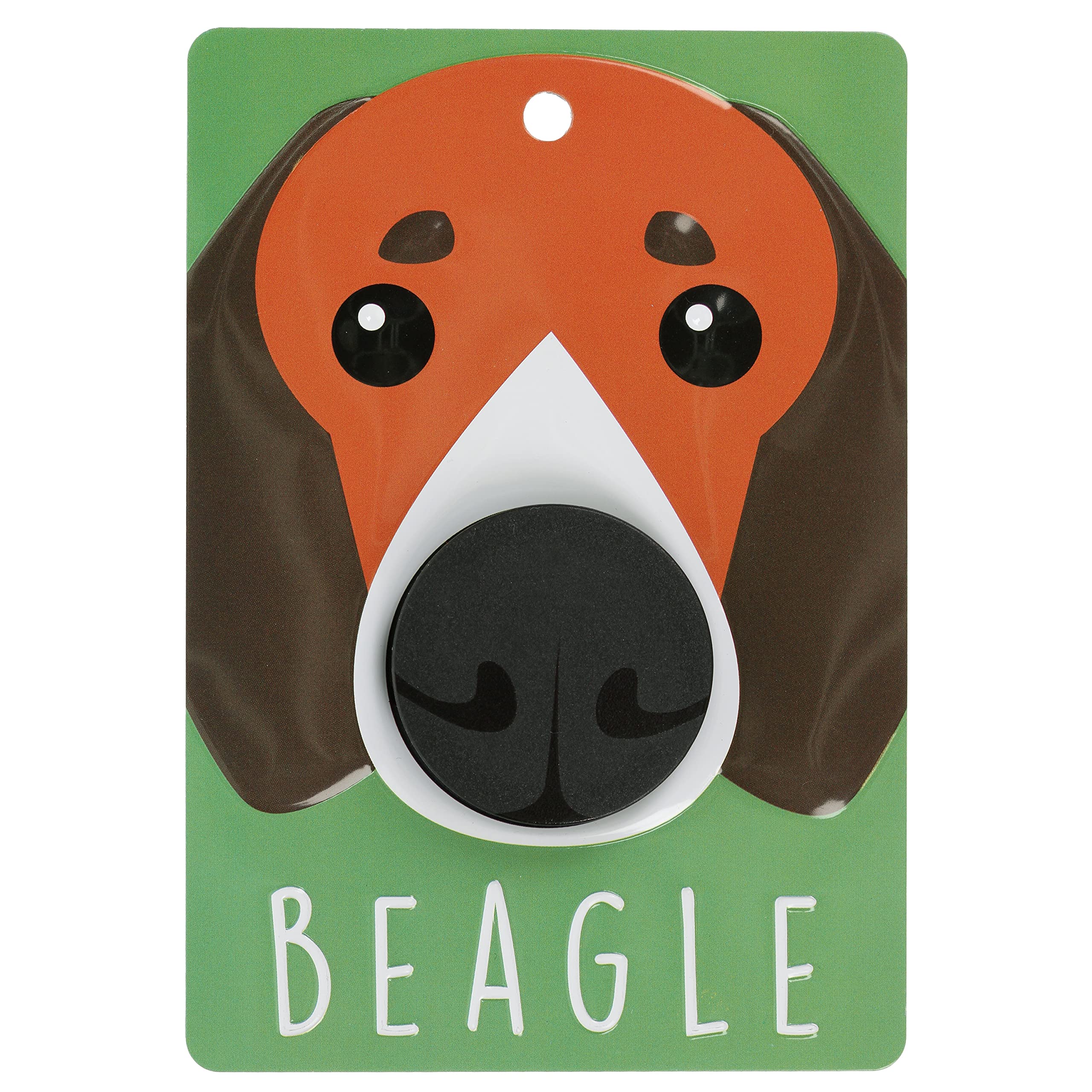 Pooch Pals Beagle Red and White Dog Lead Holder Wall Mounted Plaque Pop-Out Hook Hanger