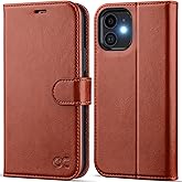 OCASE Compatible with iPhone 12 Case/Compatible with iPhone 12 Pro Wallet Case, PU Leather Flip Case with Card Holders RFID B