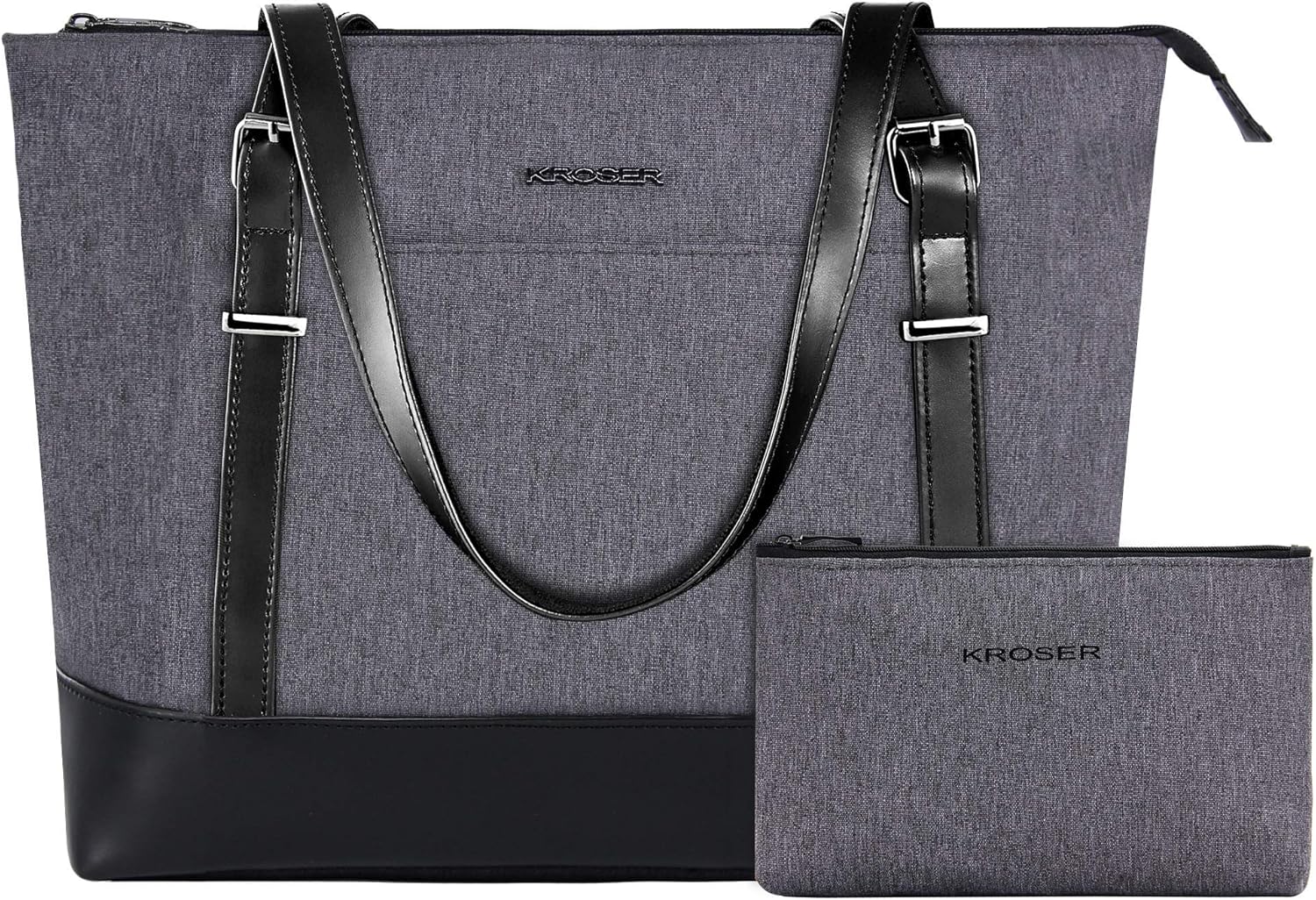 large grey shoulder bag