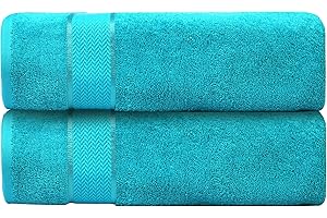 CRAFTBERRY Luxury Bath Sheets| 100% Cotton| Ultra Soft, Plush, Thick, Fluffy, Highly Absorbent, Quick Dry| Home, Gym, Pool, Hotel, Shower | Oversized Large Towel Set for Bathroom| Set of 2| 35 x 70| - Teal Green