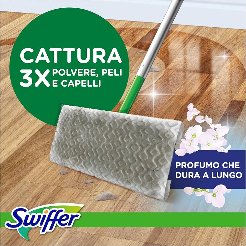 Dry, Ricarica Microfibra Catturapolvere, 90 Panni + 3 Lavapavimenti — foto 2 di 6