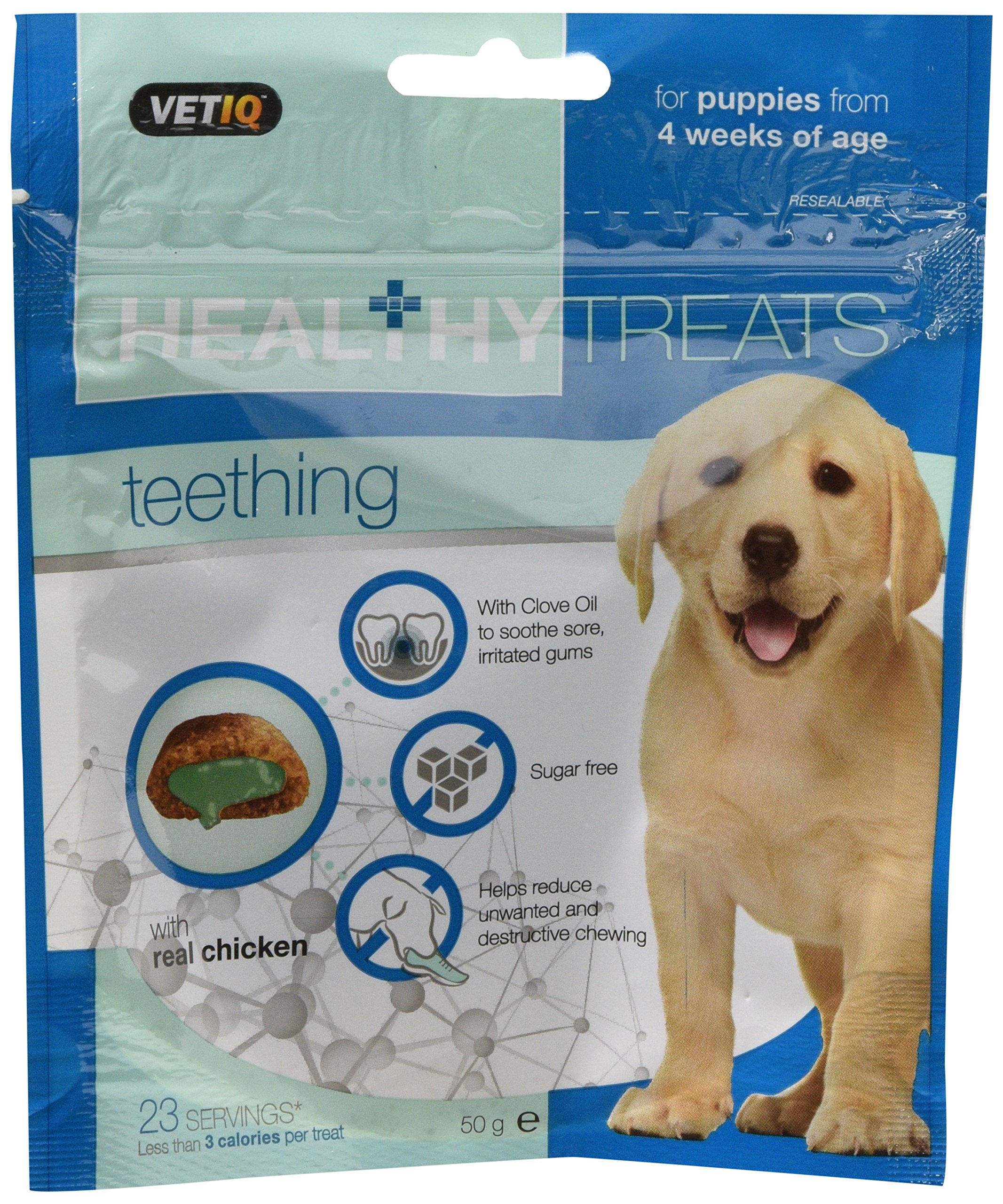 MARK & CHAPELL LIMITED Vet IQ Healthy Treat Teething for Dog, 50 g 3456