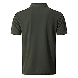 KAOKLRNI Men's Quick-Dry Active Polo Shirts Short