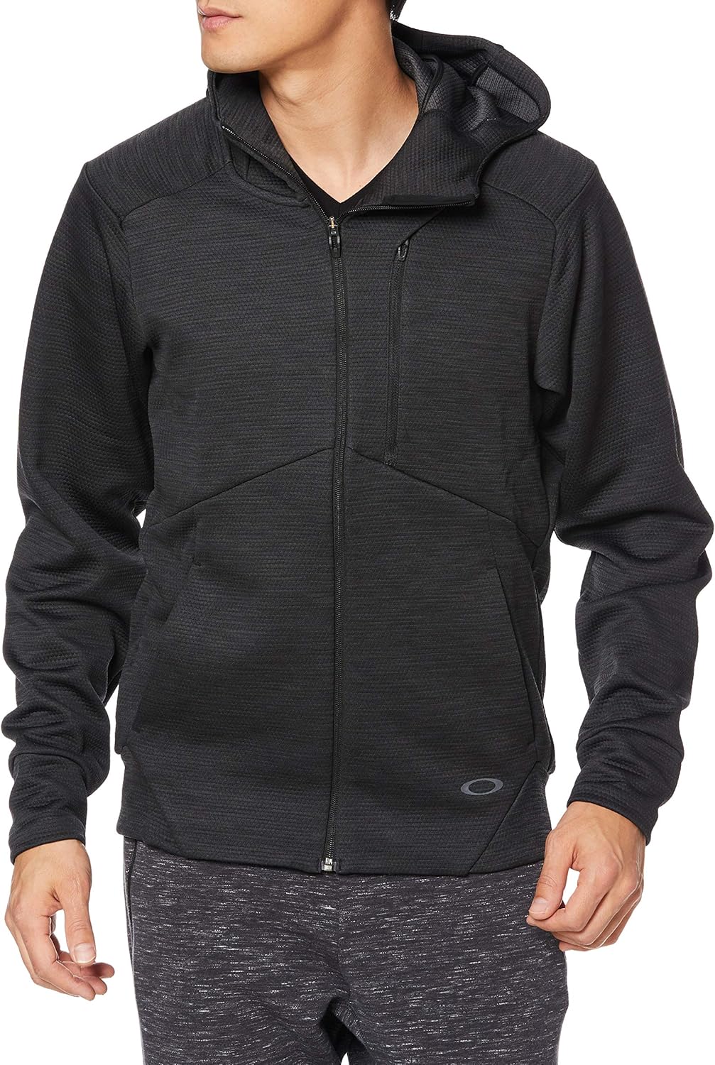 Oakley Men's Enhance Grid 10.7 Fleece Jackets,XLarge,Blackout Amazon