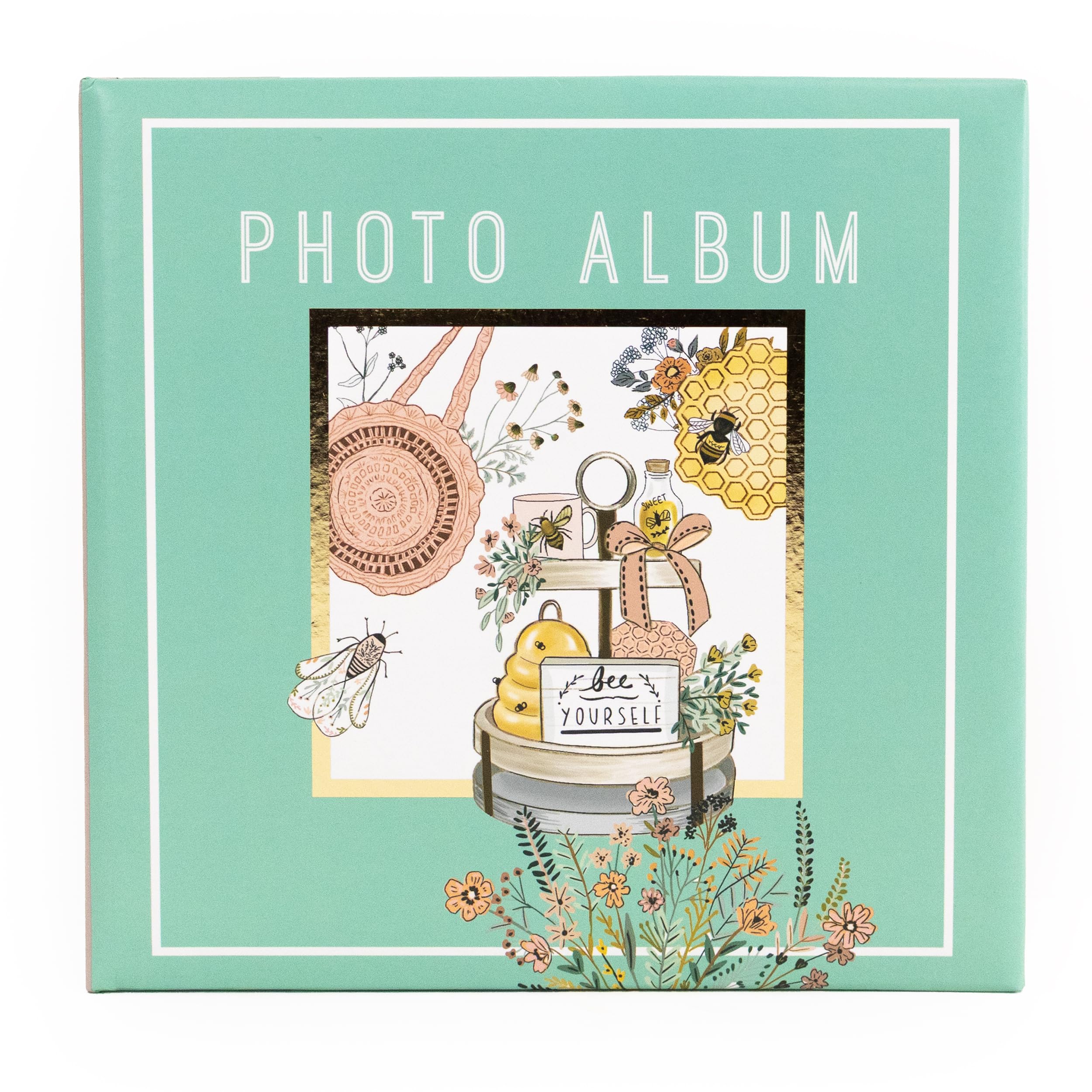 Robert Frederick Photo Album | Holds 100 Photos | Bee Keeper Design | Sturdy Hardback with Padded Cover | Keepsake Memory Book