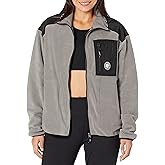 DKNY womens Full Zip Hybrid Polar Fleece Jacket