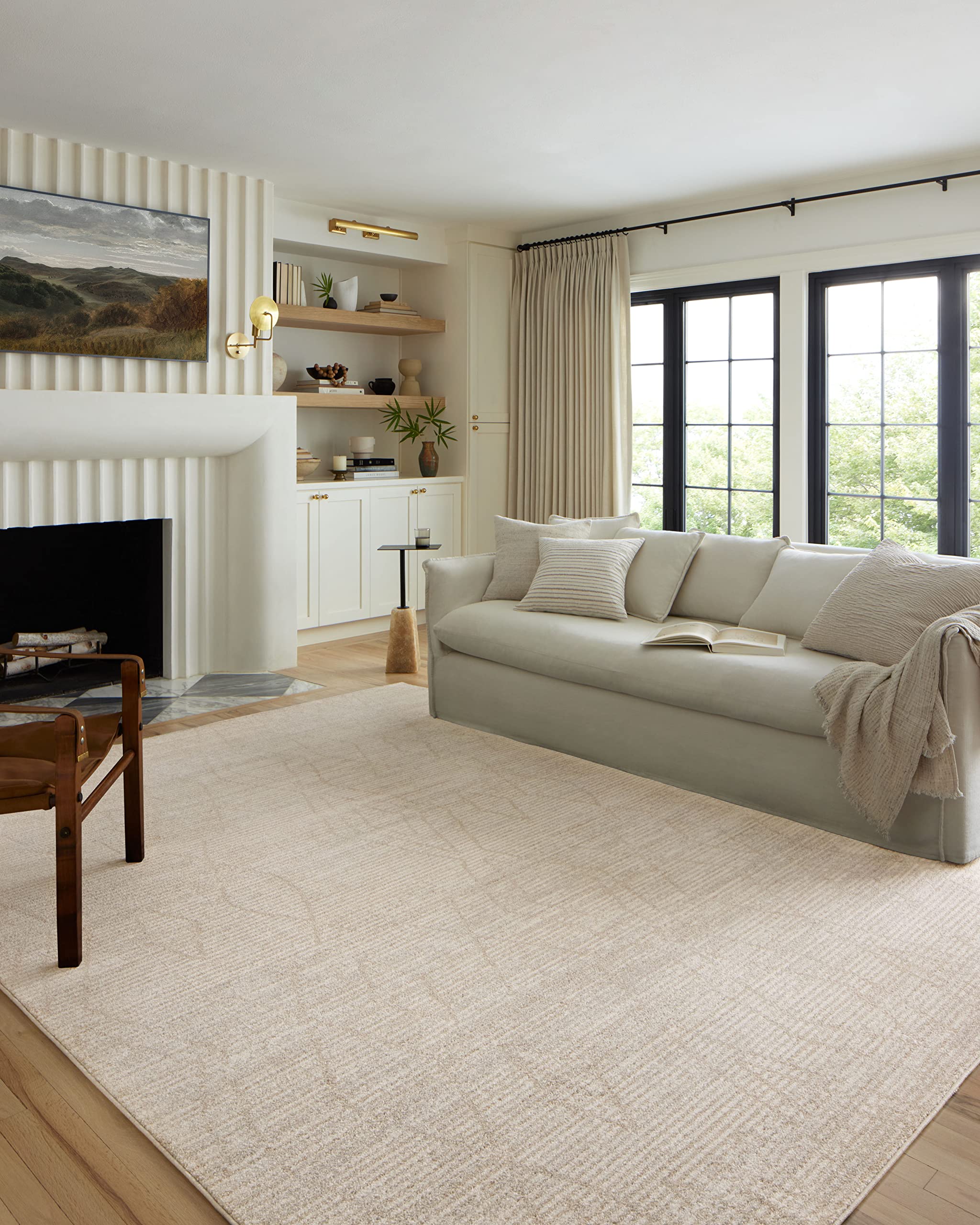 Photo 1 of Loloi Kamala Collection KAM-03 Natural/Mist 7'-10" x 10' Area Rug