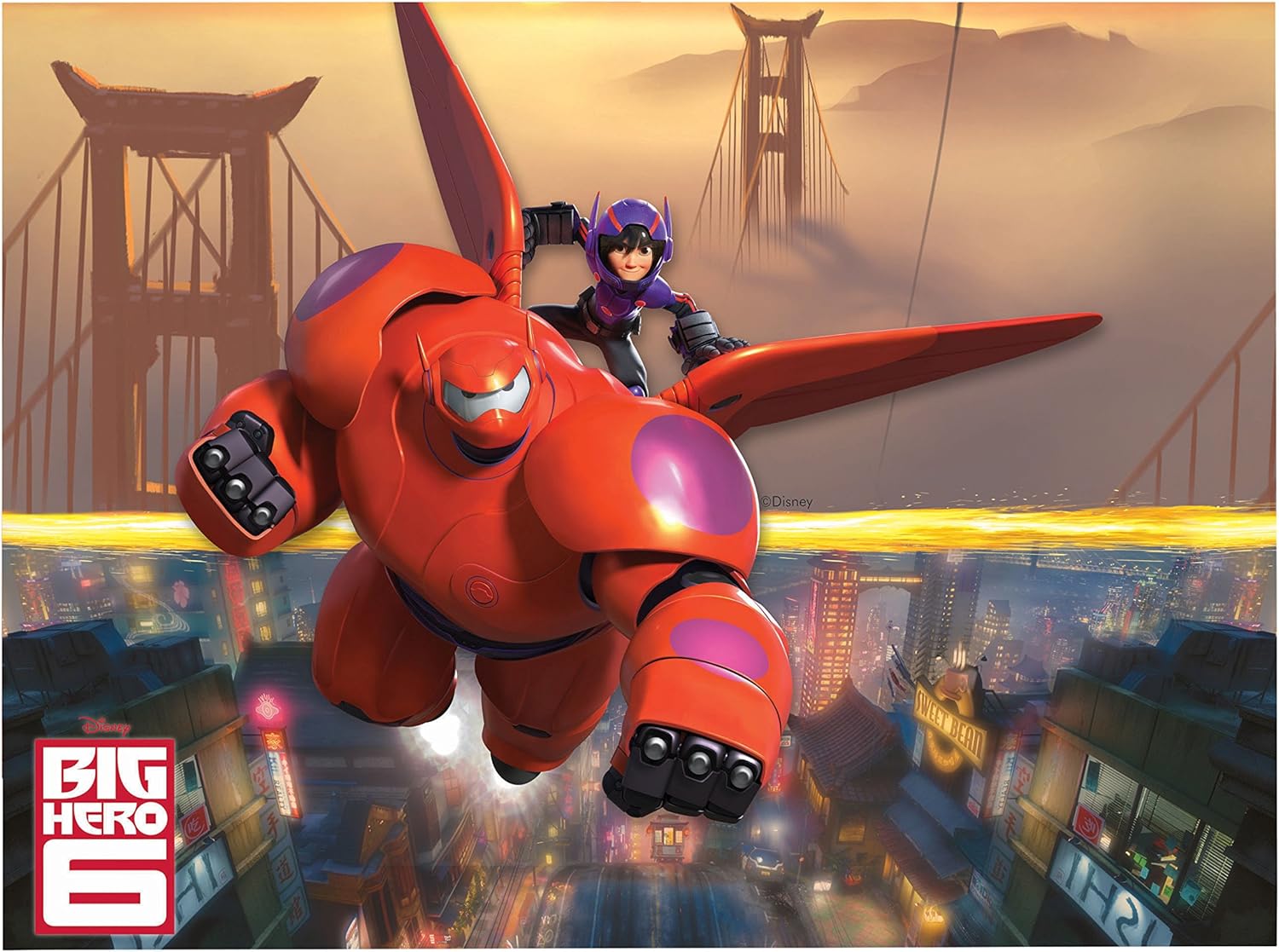 Save 60 Discount Unique Party 72044 2 6m Disney Big Hero 6 Bunting Banner Toys Games Online Www Lapaticesse Com