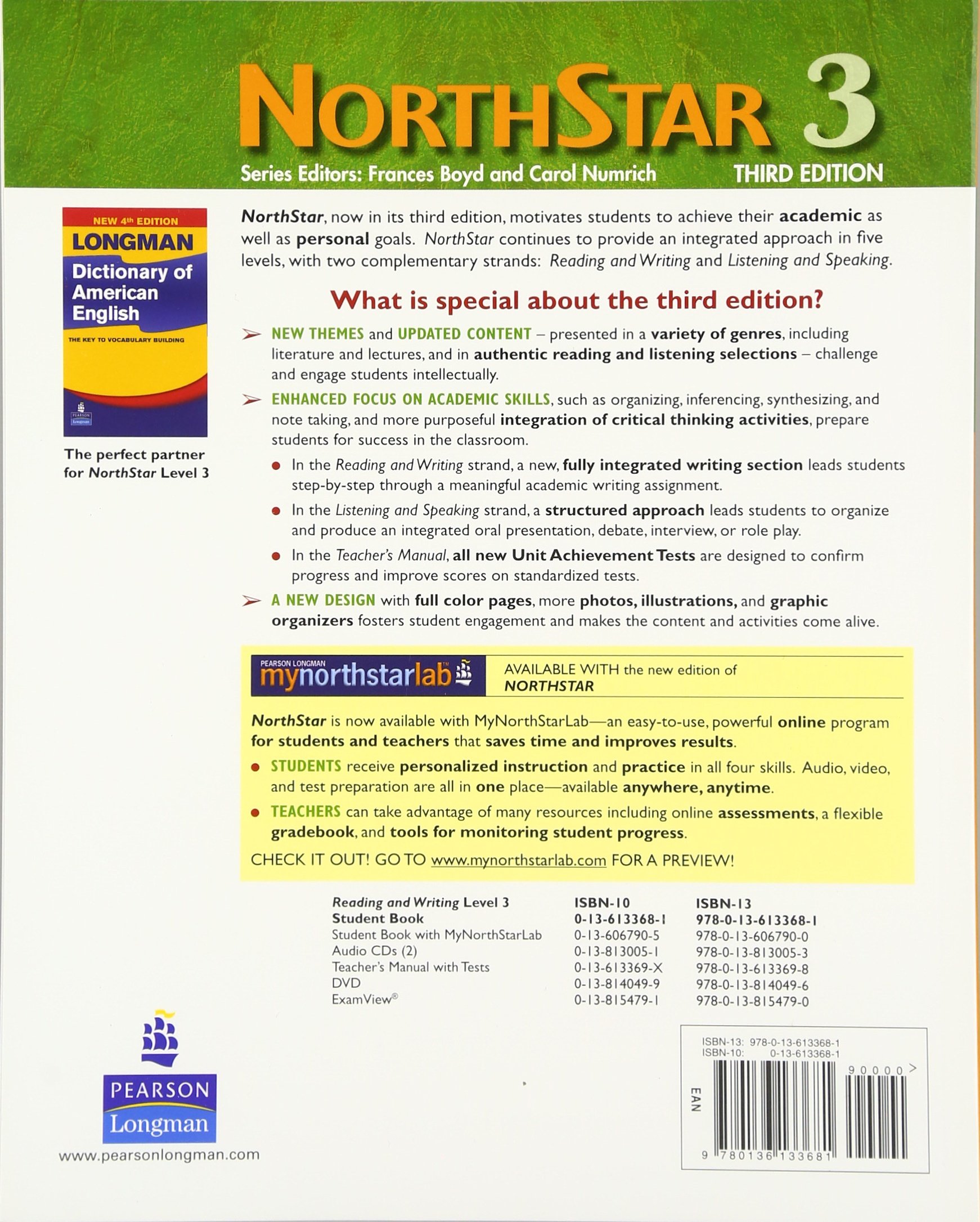 Northstar Reading And Writing 3 Student Book Alone 3rd Edition Barton Laurie Sardinas Carolyn Dupaquier Books Amazon Ca