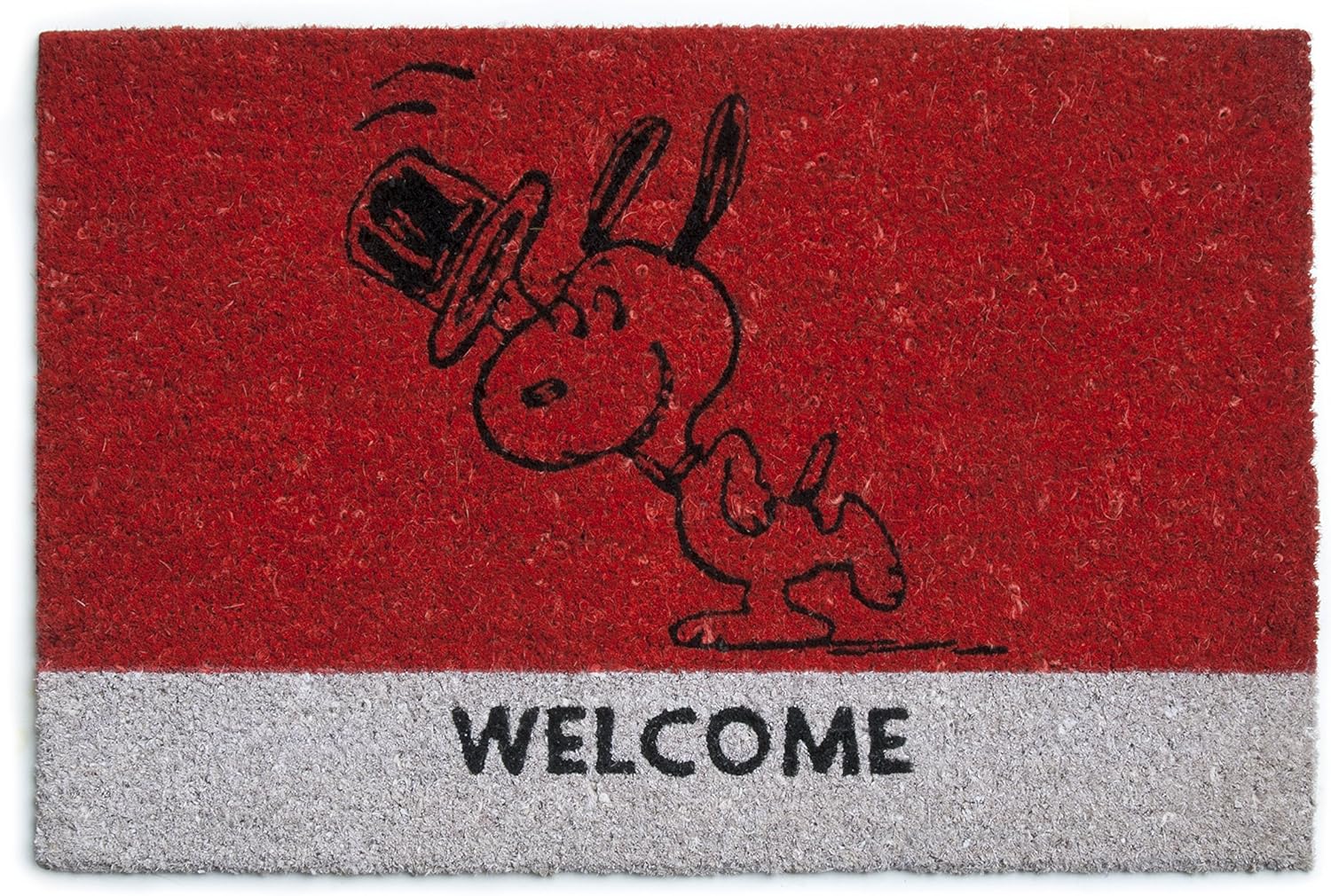 Brunch Time Peanuts Doormat Red, 40 x 60 cm (Rectangular)