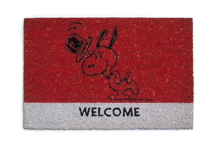 title=Excelsa 50447 Zerbino Snoopy, Legno_Composito, Rosso, 40 x 60 cm