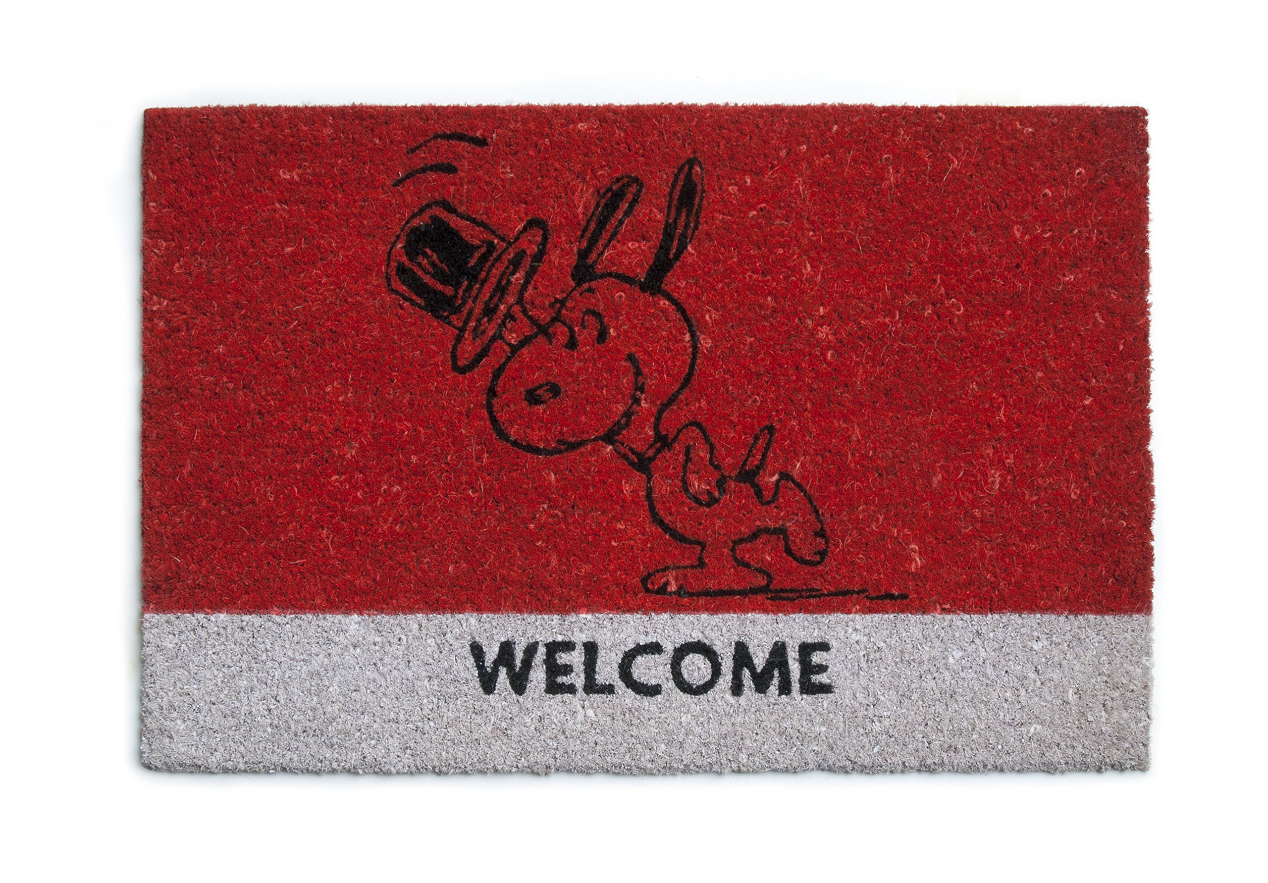 Brunch Time Peanuts Doormat Red