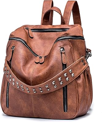 leather back pack purse