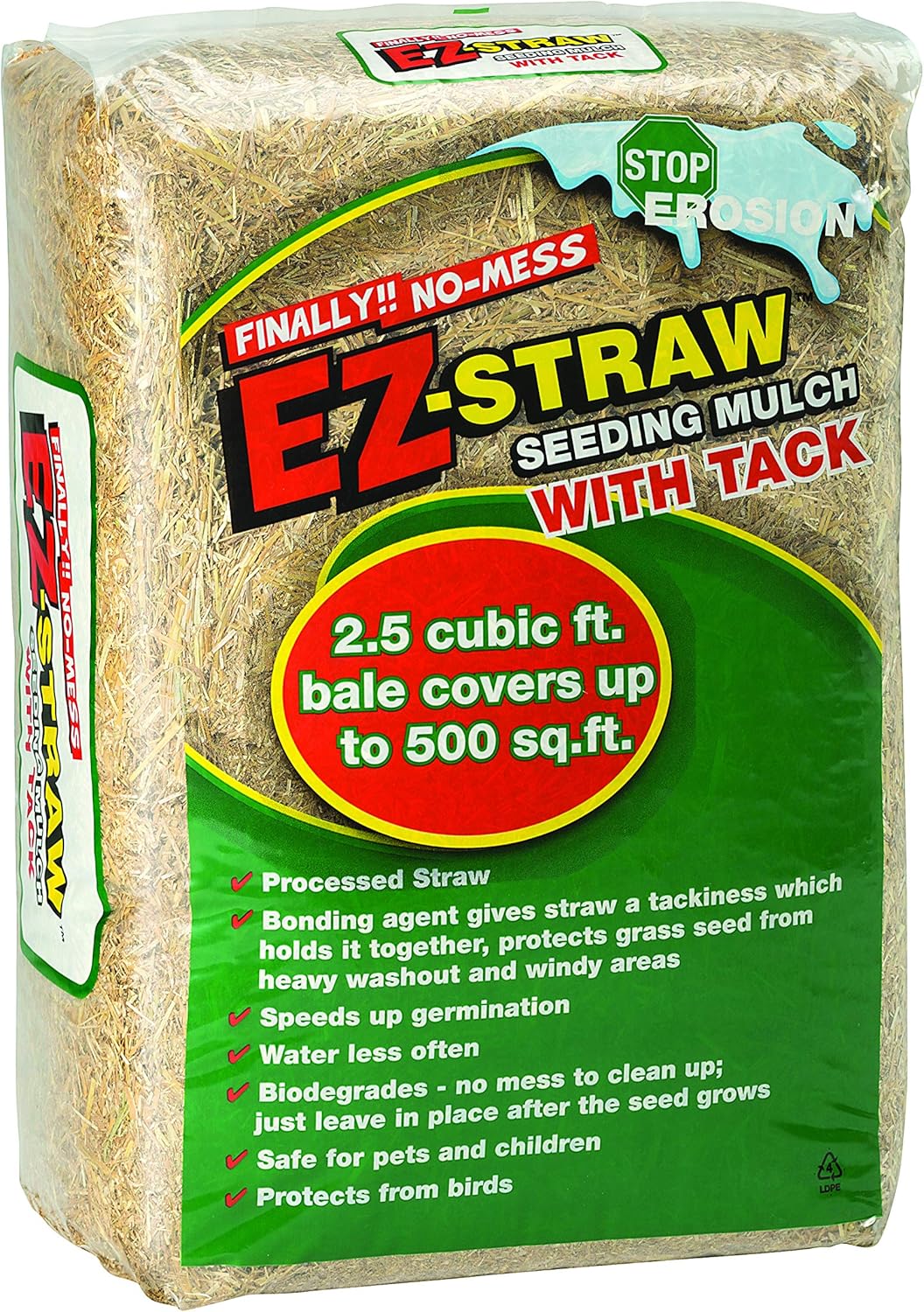 EZ Straw EZ2.501 Mulch Green Soils, Fertilizers & Mulches Mulch