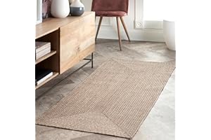 nuLOOM Wynn Braided Indoor/Outdoor Runner Rug, 2' 6" x 8', Tan