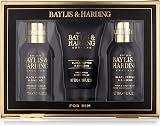 Baylis & Harding Men's Black Pepper Ginseng Hair Body Wash Face Balm Travel Set view 1