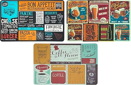 Utilissimi Platzset Americana Vintage aus Kunststoff abwaschbar 44 x 28