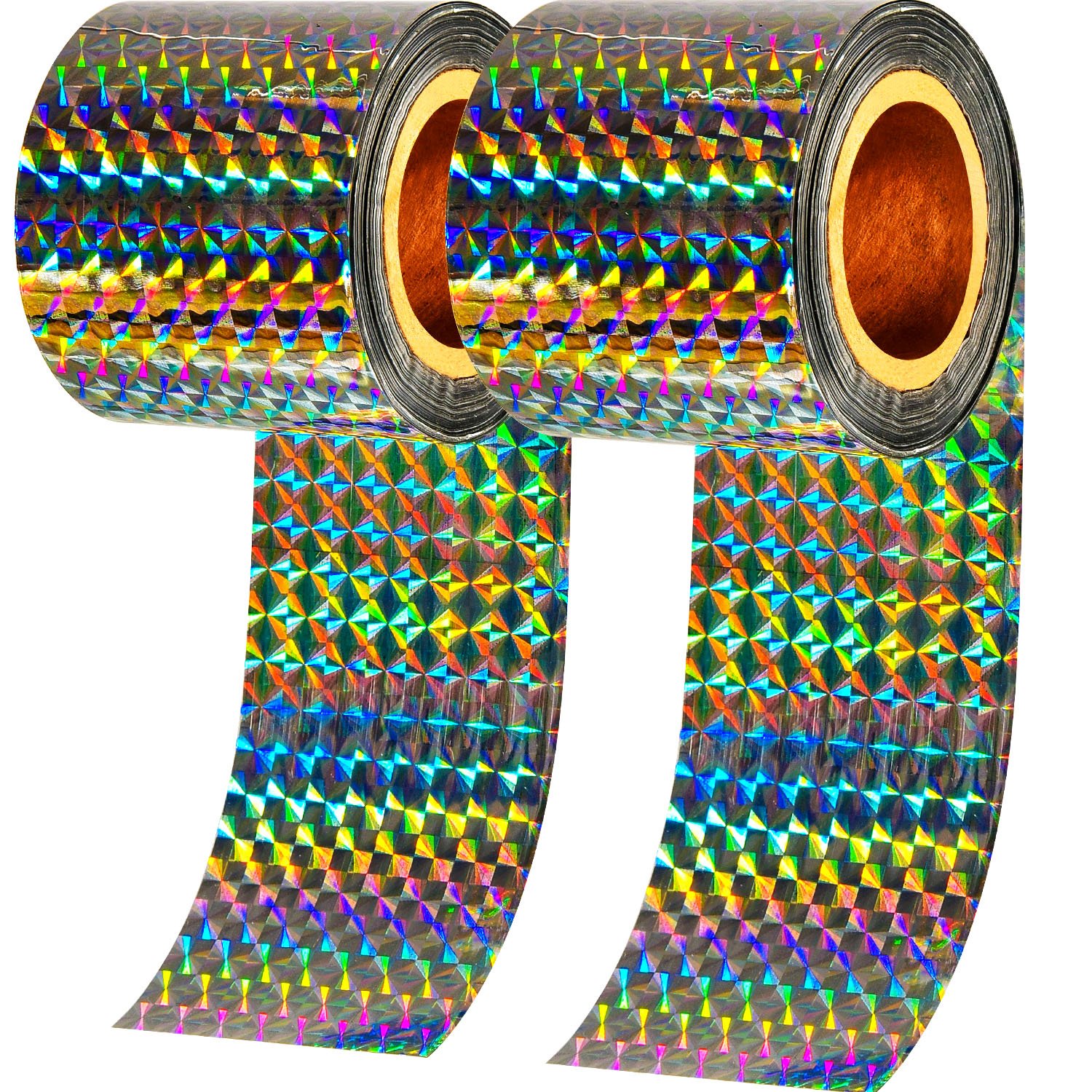 Frienda 2 Pack Bird Repellent Device Doublesided Reflective Scare Bird