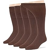 7BIGSTARS KINGDOM Men Diabetic Non-Binding Fashion Cotton Socks-5 Pack Large/XL