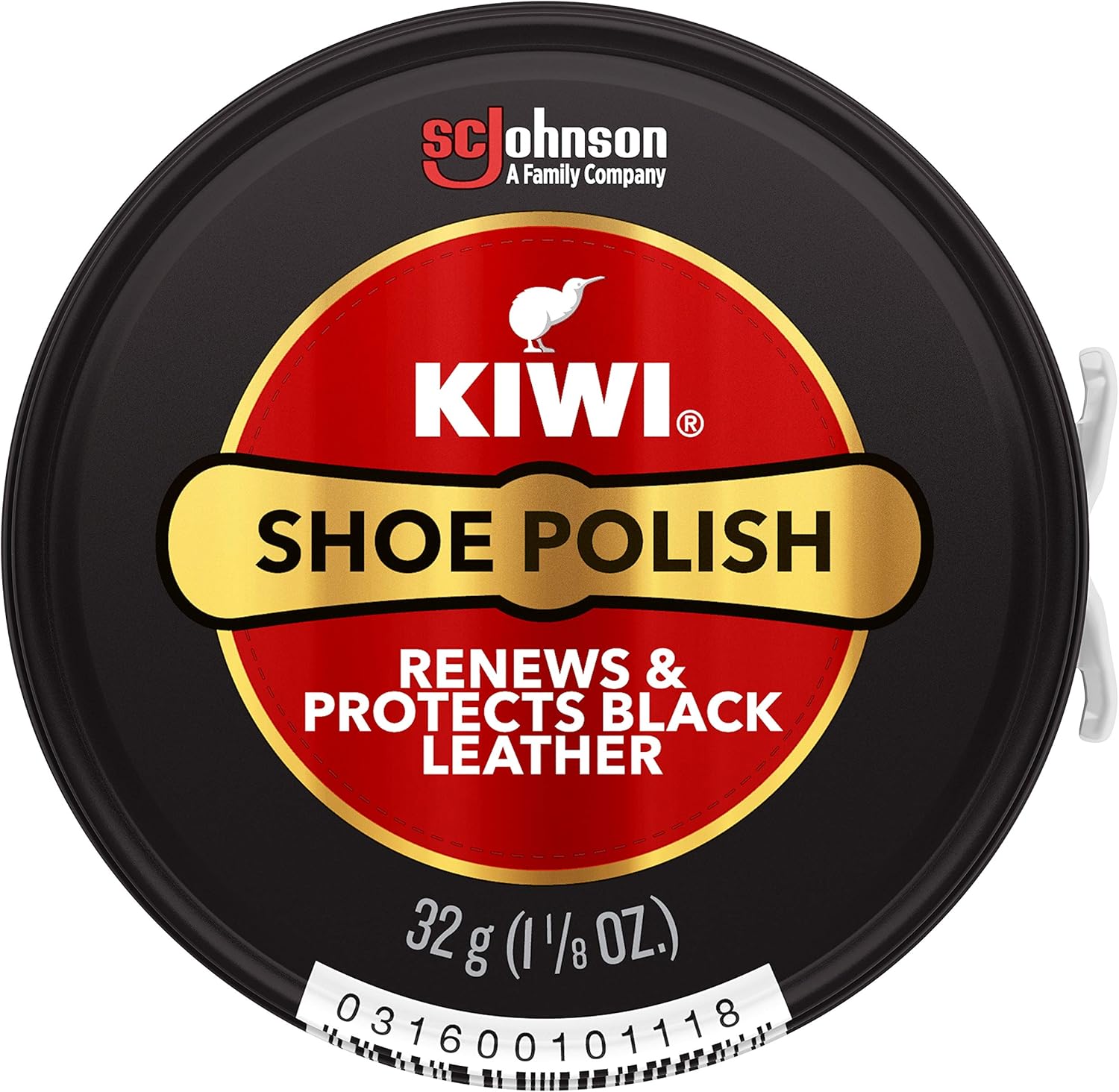 KIWI Shoe Polish, Black, 1 Metal Tin, 1.125 oz: Home & Kitchen