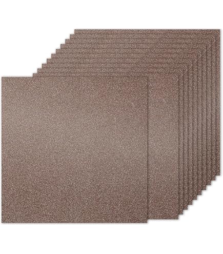 Amazon.com : PATIKIL 20Sheets Brown Glitter Cardstock Paper