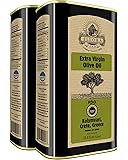 Ellora Farms | Single Estate Traceable Extra Virgin Olive Oil | First Cold Press | Protected Designation of Origin PDO | Harvested in Crete, Greece | Kosher | 1 Liter (33.8 oz) Tins | Pack of 2